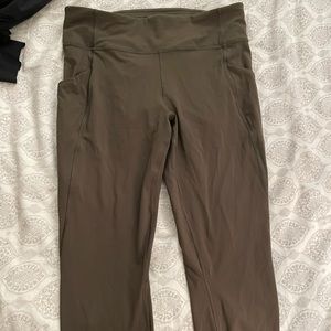 Lululemon Speed Up Olive Green Size 12